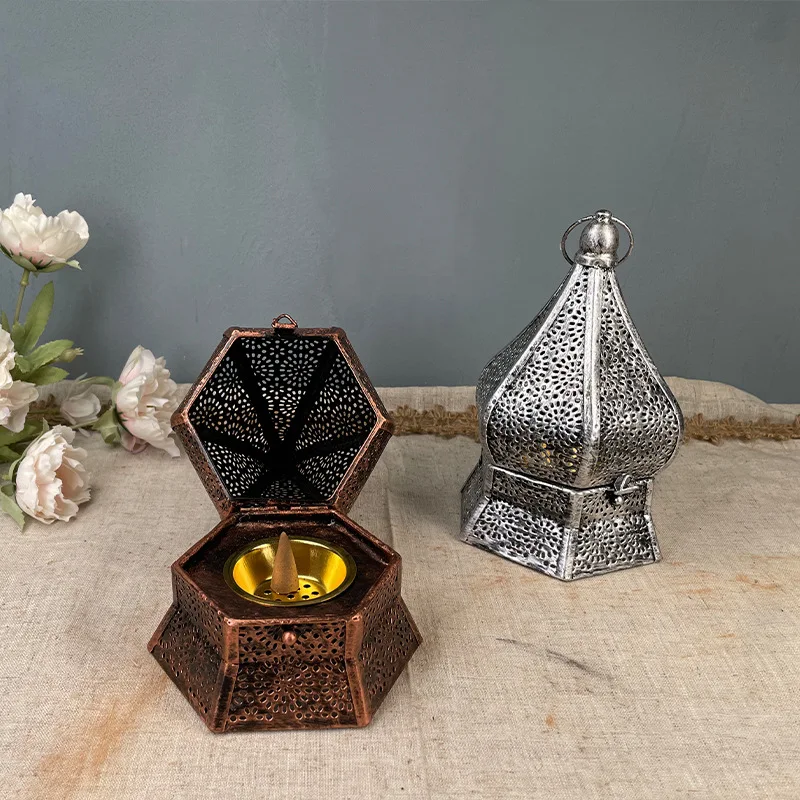 

Creative Personality Incense Burner Jewelry Fragrant Metal Crafts Arab Religious Home Interior Decoration Home Furnishing Gifts