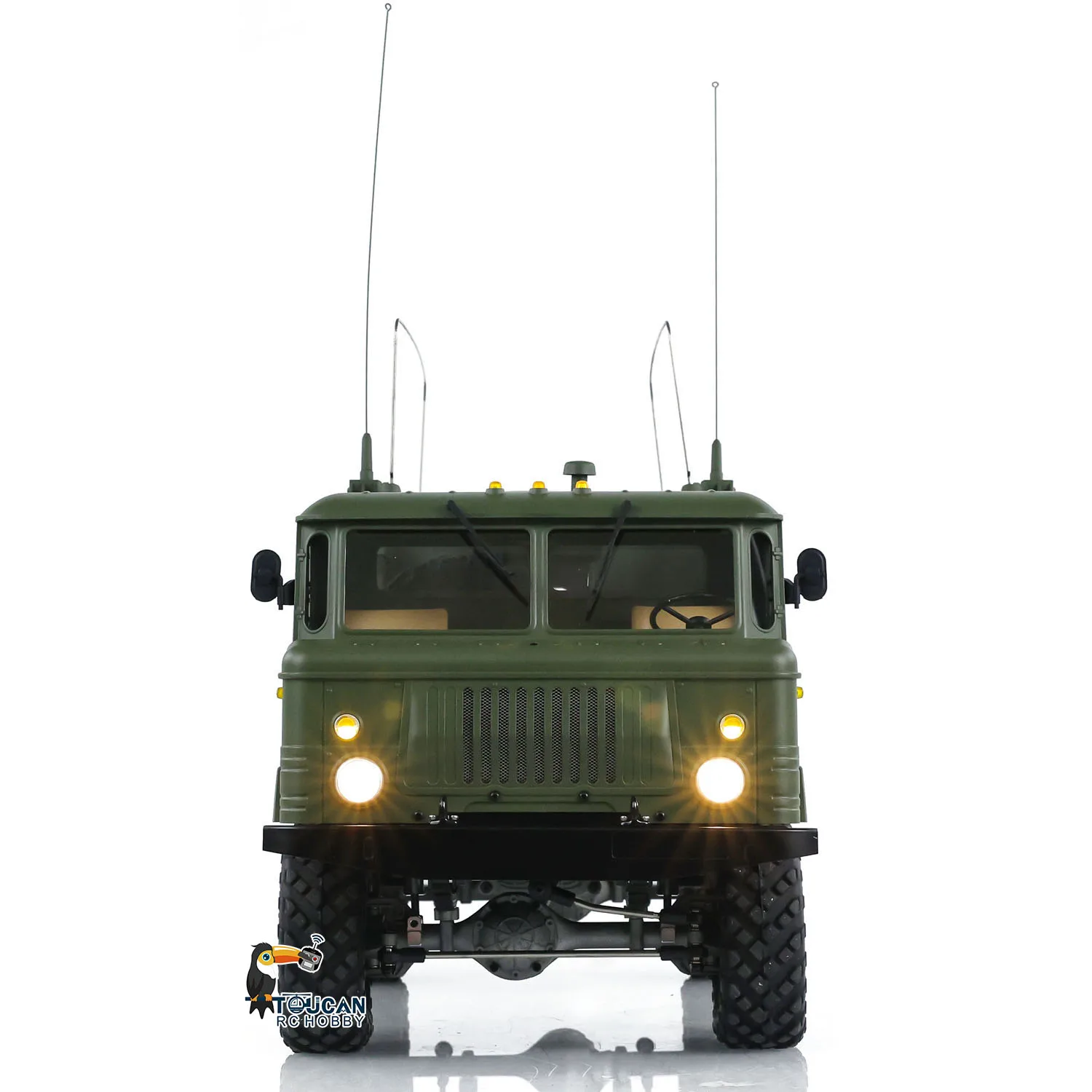 CROSS RC 1/10 Scale GC4M RTR DIY Painted Assembled Military Command Truck Light Sound Smoke Toys for Boys THZH1922 4