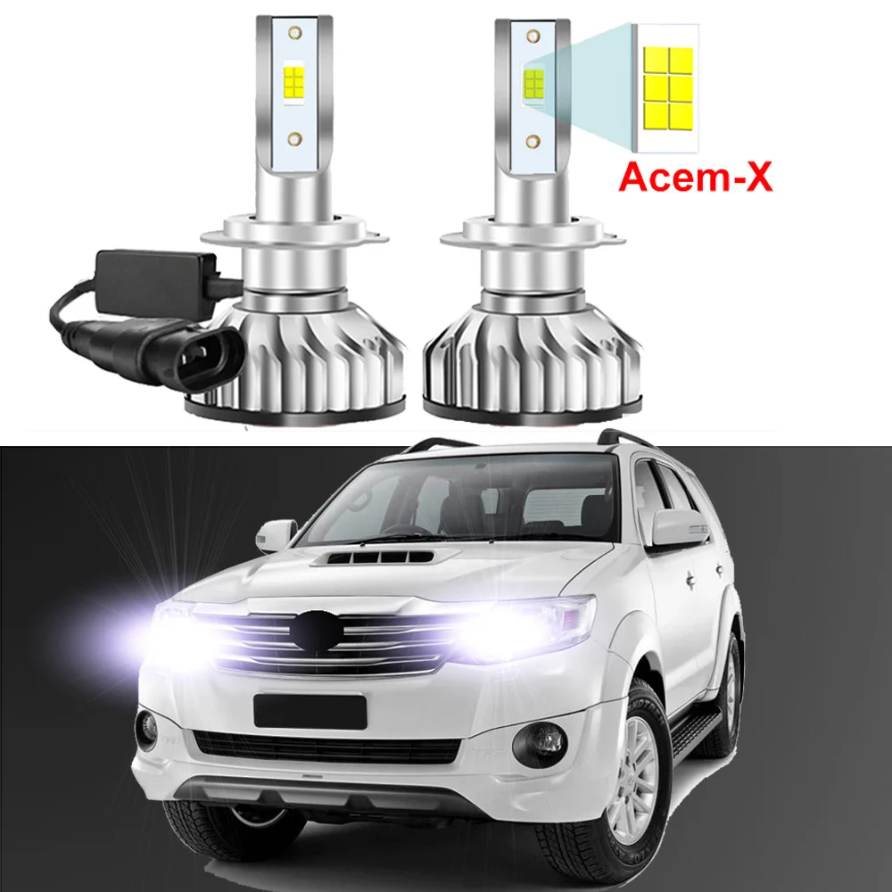 2PcsCarLEDHeadlightBulbsForToyotaFortuner20132014HighLowBeamCanbusOnlyfit.jpg