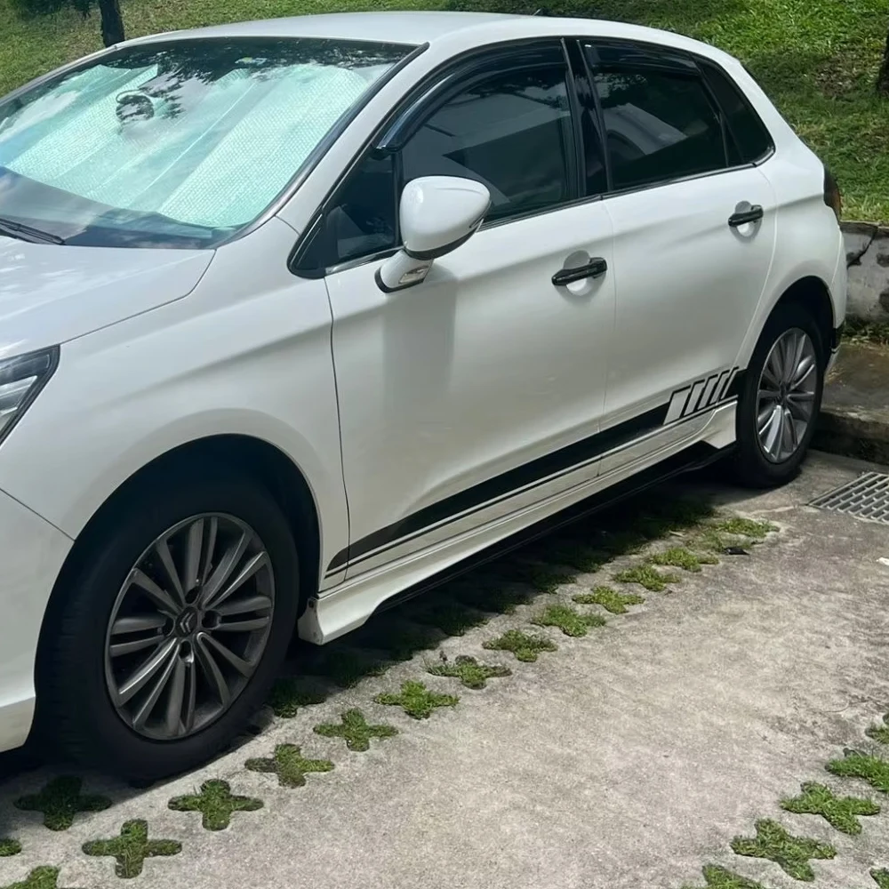 자동차 측면 스티커 랩 레이싱 스트라이프 아우디 포드 BMW 토요타 혼다 메르세데스 벤츠 자동차 비닐 필름 바디 도어 액세서리 데칼
