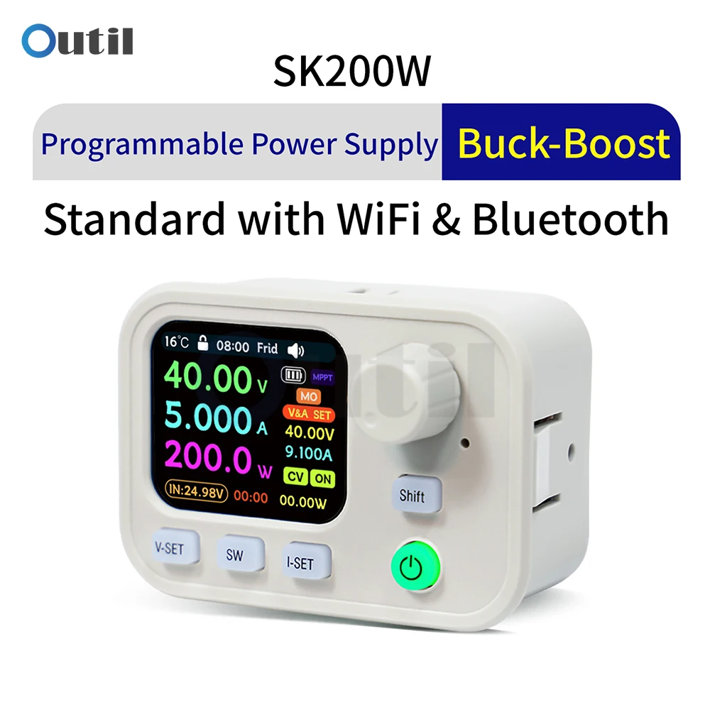 SK200W 디지털 벅 부스트 전원 공급 모듈(블루투스 WiFi 제어, MPPT ..
