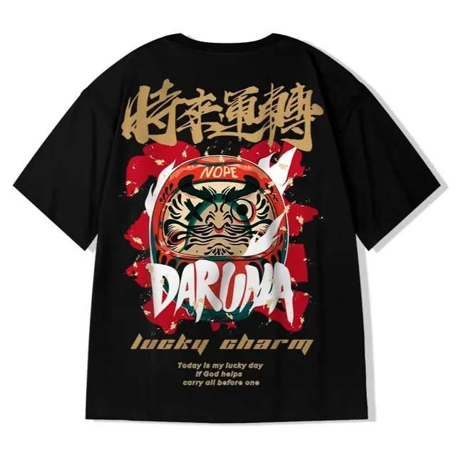 ZAZOMDE 2022 New High Street T Shirt Streetwear Men Hip Hop Printed T-Shirts Summer Hot Sale Harajuku Cotton Tee Male Loose Tops Black