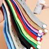 50/20/10Pcs Bed Sheet Organizer Bands Elastic Band, Roll-up Adjustable Clothing Storage Strap with Button, Luggage Space Saver 1