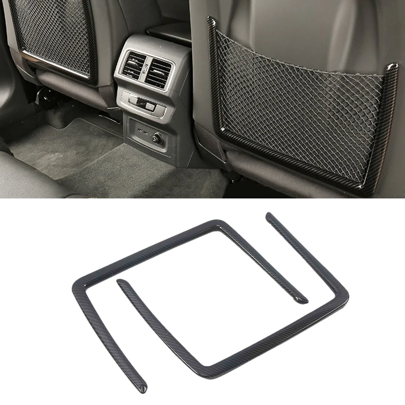 For Audi Q5 FY 2018 2019 2020 2021 Car Styling Interior Door Window Handle Panel Strips Cover Trim Carbon Fiber ABS 5