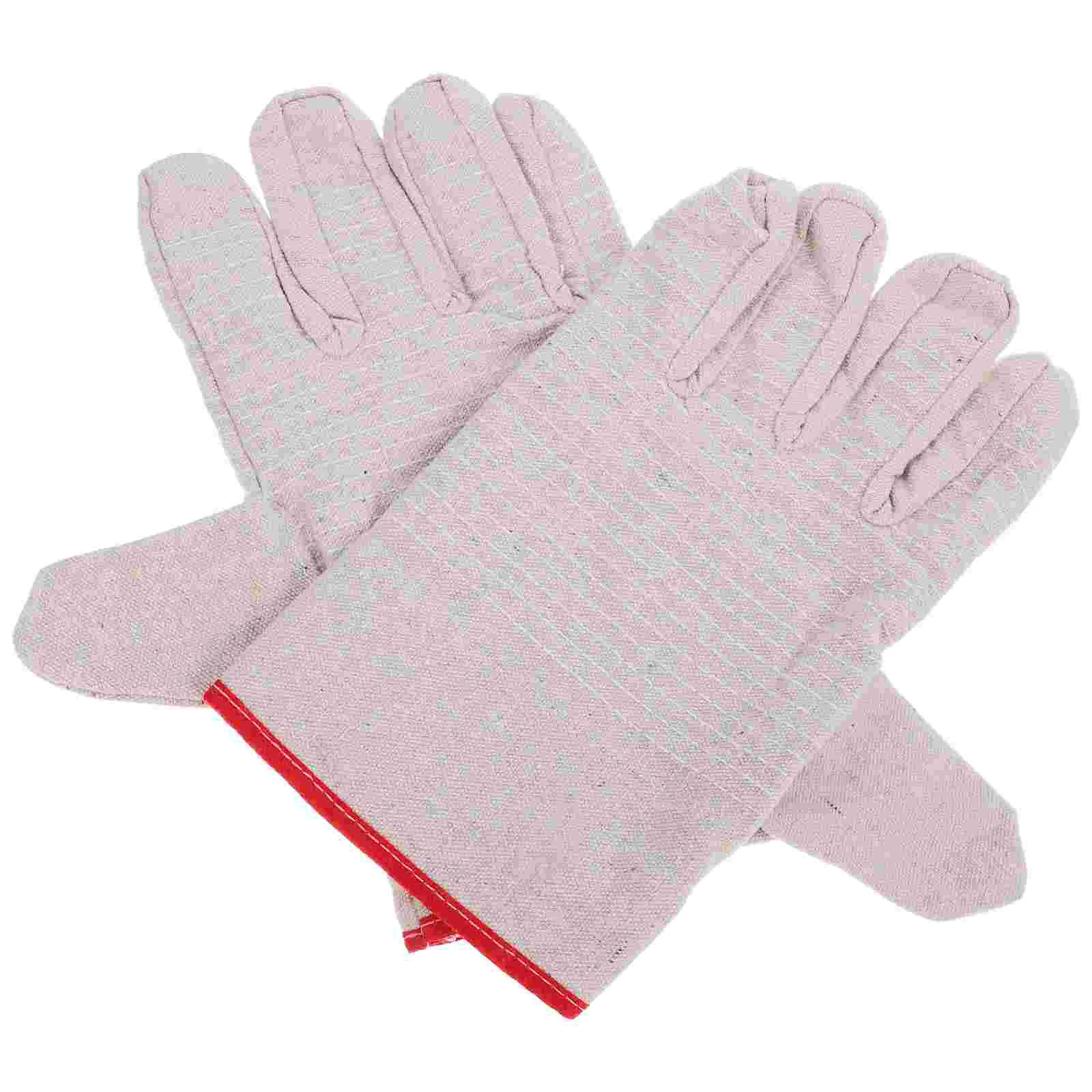 Protective Gloves Garden Weeding Outdoor Equipment Double Layer Cotton Yarn Work
