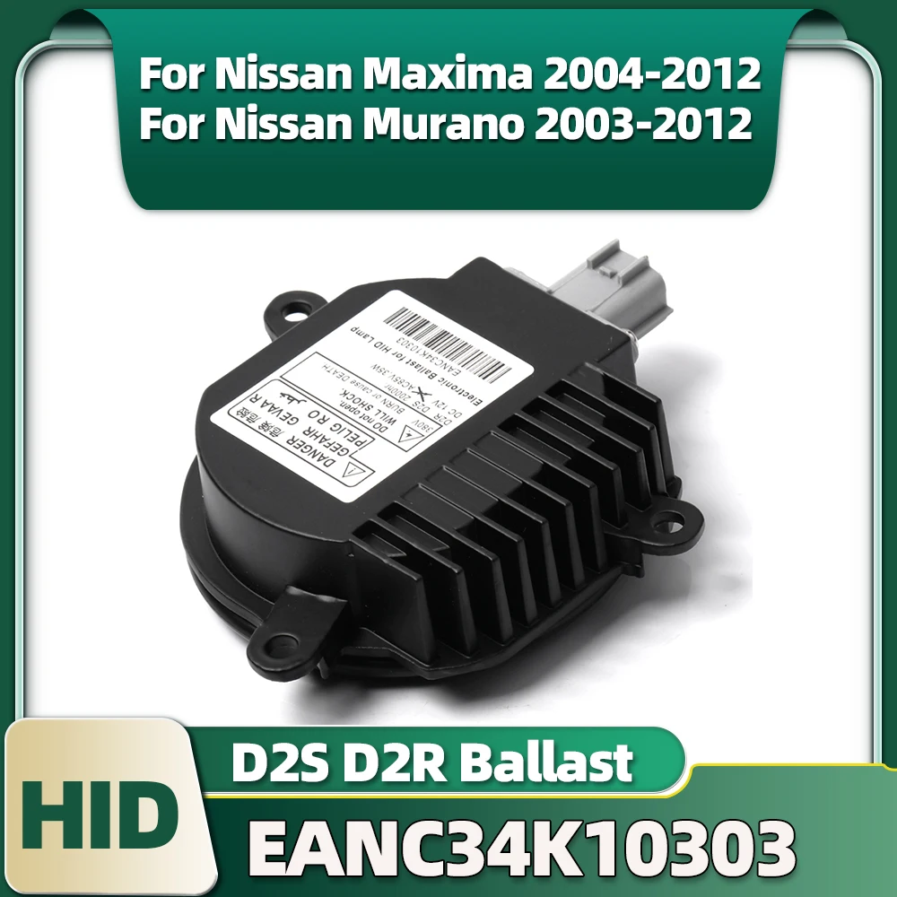 

For Nissan Maxima Murano 2003-2012 Xenon Ballast EANC34K10303 EANA090A0350 EANA2X512637 HID Headlight D2S D2R Block