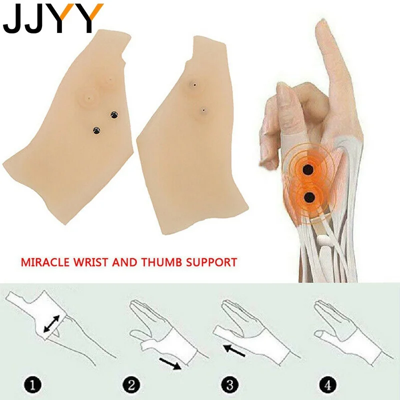 Wrist Support 1PC Magnetic Therapy Wrist Hand Thumb Support Gloves Silicone Gel Arthritis Pressure Corrector Massage Pain Relief Gloves