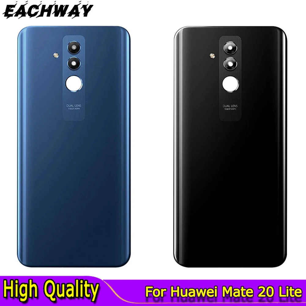 Original Mate 20 Lite Back Battery Cover Glass Housing Door Case With Camera Lens Huawei Mate 20 Lite Housing Glass - Phone Housings & Frames AliExpress