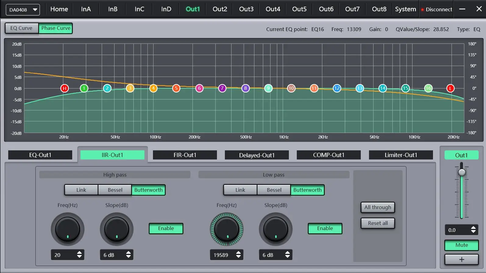 paulkitson profissional processador de áudio digital em para fora dsp fase equipamento effector com abeto sistema gestão
