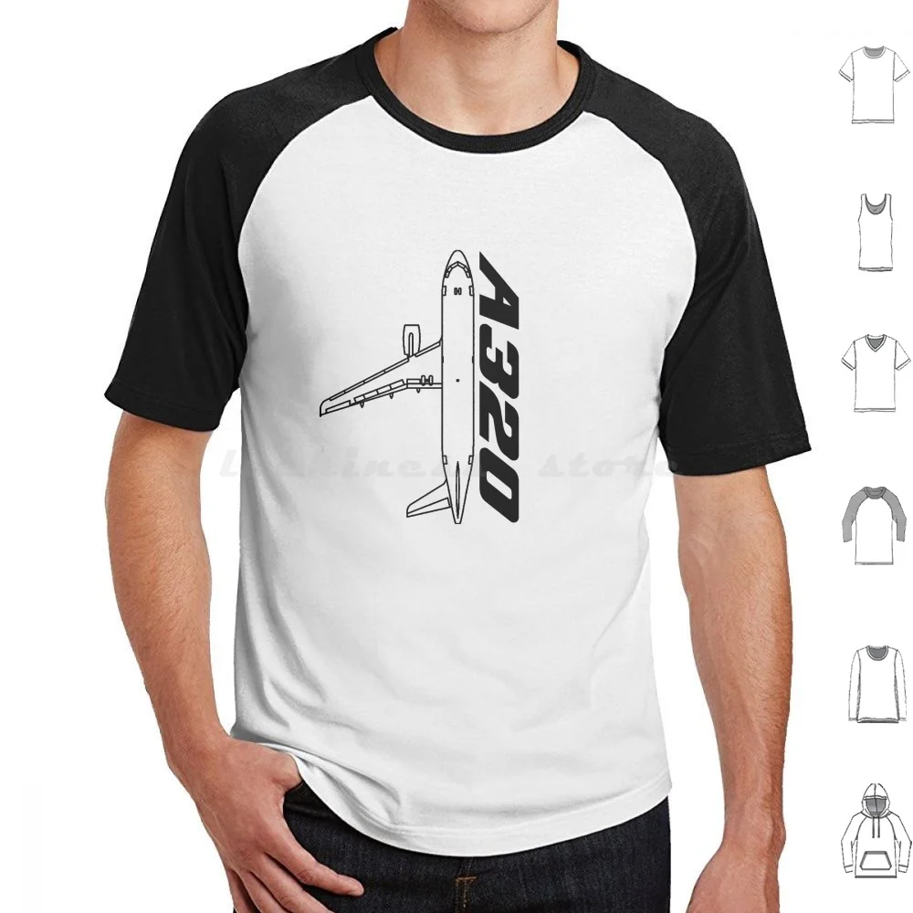 Airbus A320 T Shirt Uomo Donna Bambini 6Xl Airbus A320 Boeing Cessna Aereo Aereo Aviazione Atterraggio Decollo Fly Flying Pilot