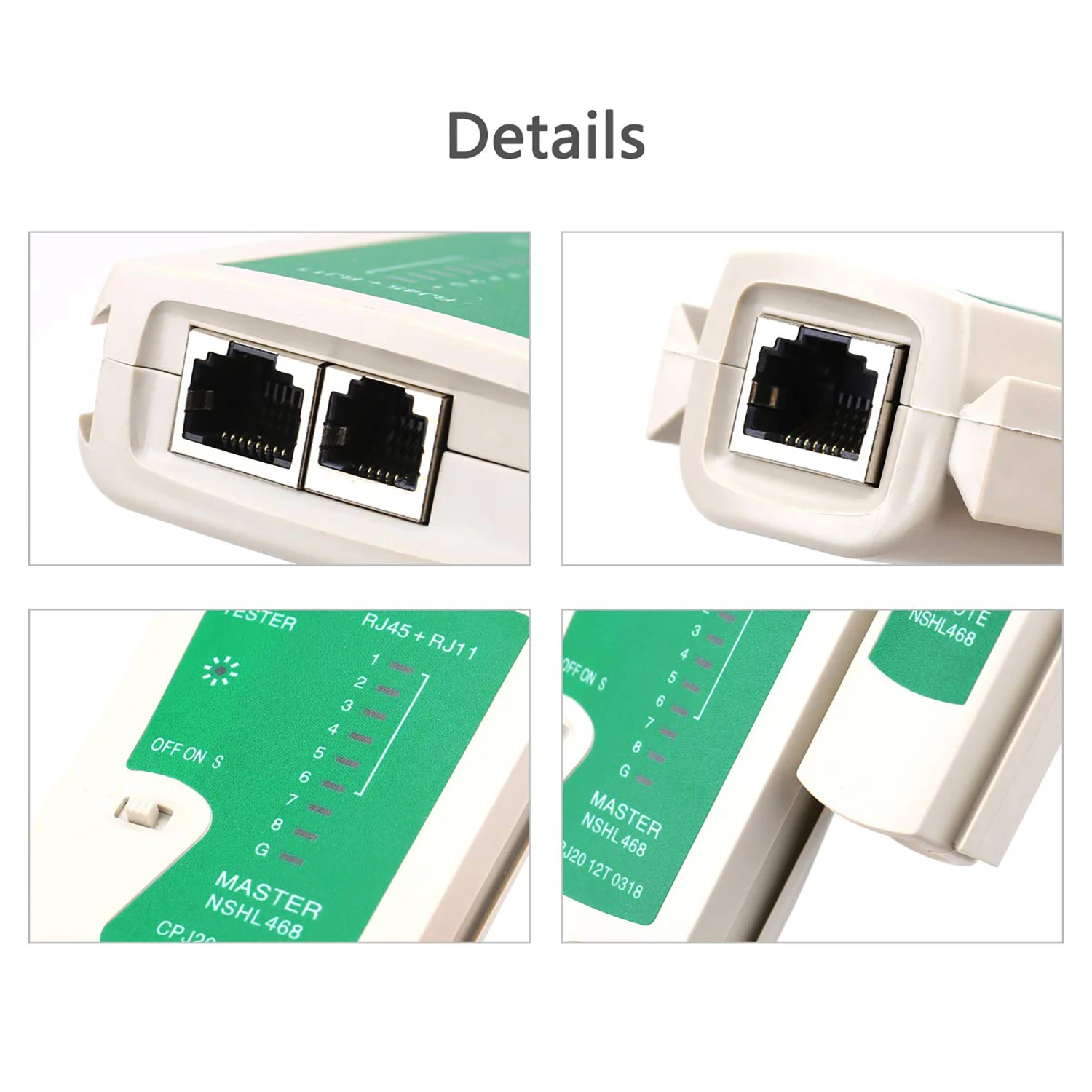 Network Ethernet Cable Tester for LAN RJ45 Cat5 Cat5e Cat6 Cat6a Cat7 UTP/Shield