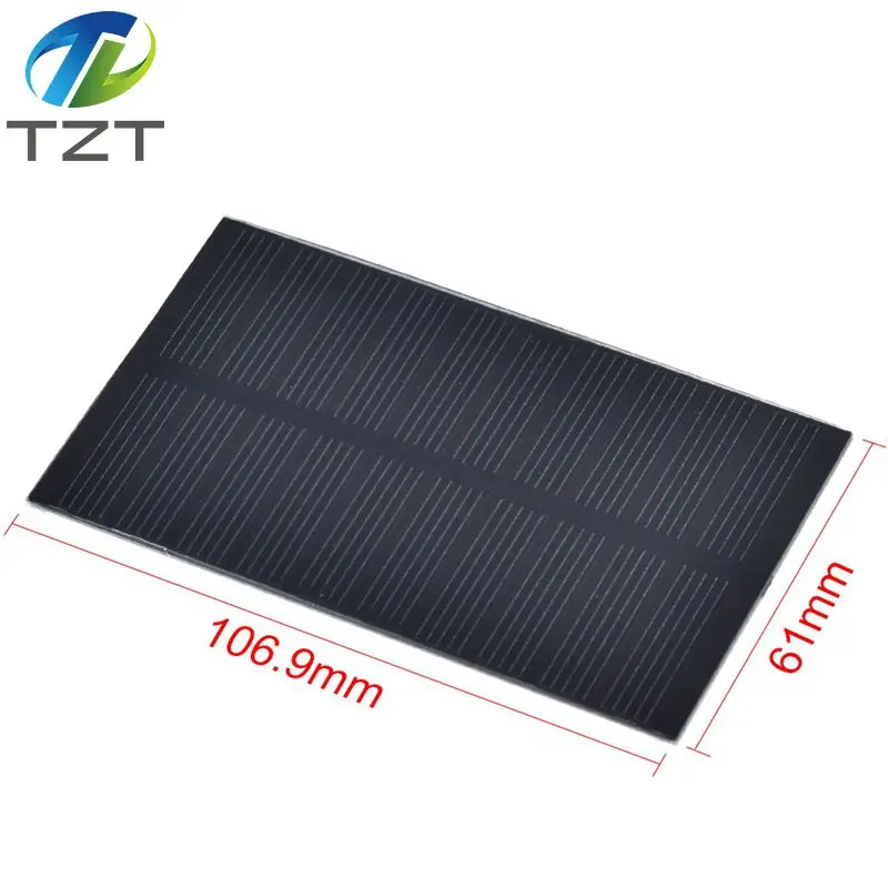 Compact Solar Panel 1W 5V for DIY Projects and Small Electronics