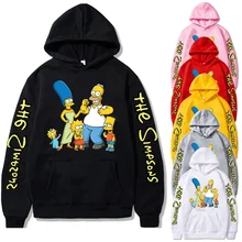 The Simpsons Family Character Hoodie Novelty Sweatshirt Jumper Pullover 4013