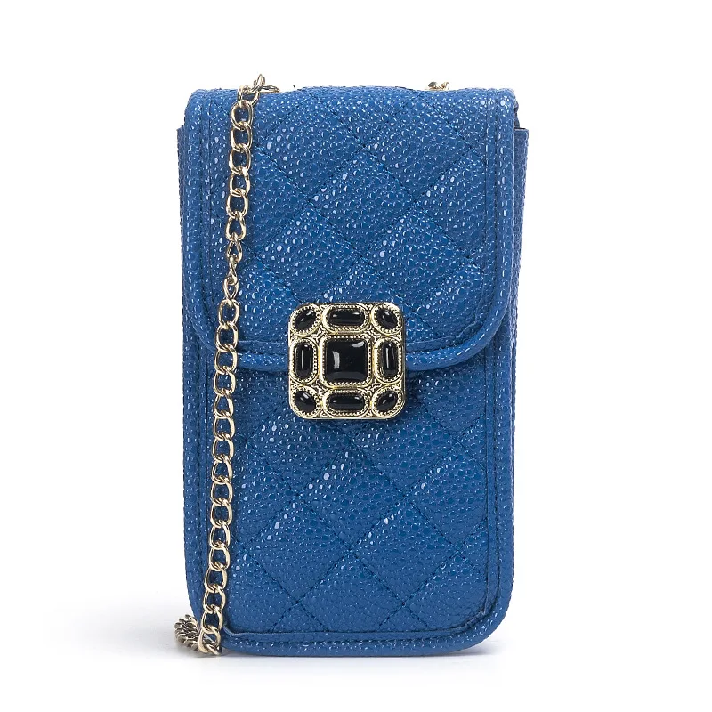 Mobile Phone Bag Female Korean Version of Fashion Multifunctional Cross-body Shoulder Bag Lock Embroidery Simple Chain Bag