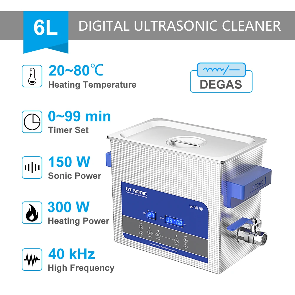 Ultrasonic Cleaner Gt Sonic 15 Gt Sonic Ultrasonic Cleaner R6 Sonic