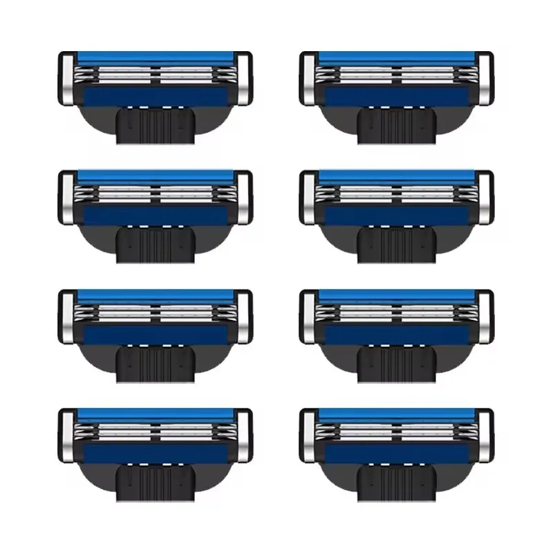 Razor Blades 8-48PCS Stainless Steel Blade Sharp 3 Layer Safety Razor For Gillette Mach 3 Manual Razor Blades Replacement Refills