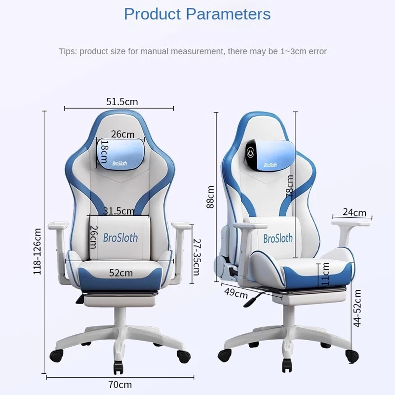 S6 Gaming Chair Comfortable Sedentary Ergonomic Adjustable Backrest Computer Chair Dormitory Lift Chaise gaming Live chair 6