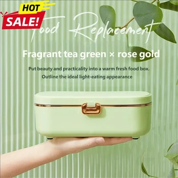 Electric Lunch Box Portable Food Warmer Water Free Bento Box Stainless Steel Food Warmer Office Food Lunch Box Electric Heater 1