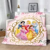 Disney Princess Printed Blanket Picnic Blankets Warm Blanket Soft and Comfortable Blanket Home Travel Birthday Gift 2