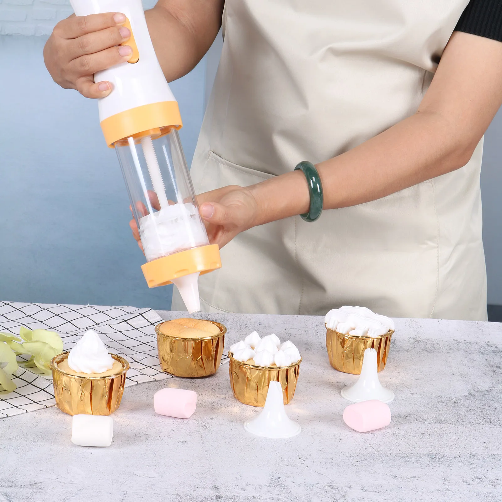 Cookie Press Gun Cookie Maker Kit Electric Cookie Decorating Tool With