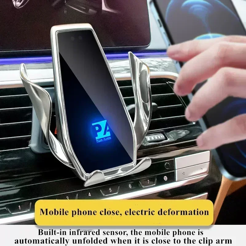 2018-2021 BMW 5 시리즈 G30 휴대폰 홀더 무선 충전기 차량용 휴대폰 거치대 내비게이션 브래킷