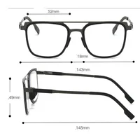 Clara Vida Photochromic Progressive Multifocal Reading Sunglasses Retro Rectangular Reading Glasses +0.75 To +4 See Near and Fa 6