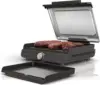 Griddle, 14’’, Electric Grill, For Steak, Burgers,Salmon,Veggies, and More, Nonstick, Dishwasher Safe,500F,Even Cooking, Silver 1