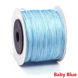 Premium 0.8mm Nylon Beading Thread for DIY Jewelry and Crafting - 100 Yards (Baby Blue)