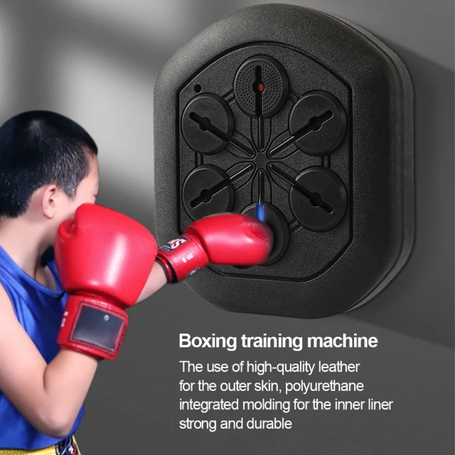 Smart Music Boxing Machine Kids Adult Wall Mounted Target LED Light Boxing  Agility Reaction Training for Children Adult