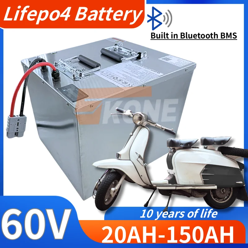 60V Rechargeable Power System with Charger for Backup Energy Storage