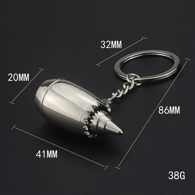 1pcs Keychain Metal Plane Engine Keychains Mini Jet Engine Keyrings Gifts