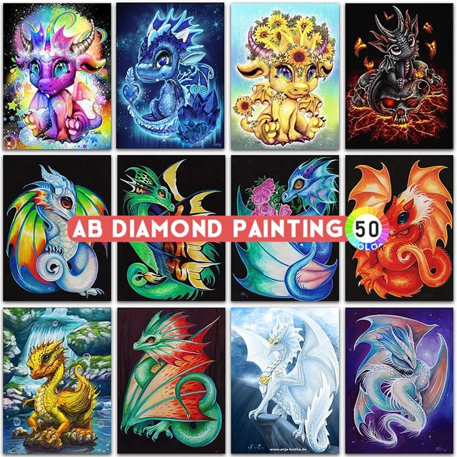 Dragon 5D Diamond Painting Kit Animal Dragon Diamond Mosaic Animal Full  Diamond Embroidery Painting DIY Home Decor Gift - AliExpress