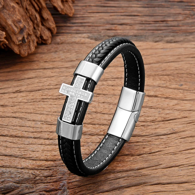 アクセサリー Engraved the Cross leatherbracelet GINZI アクセサリー Engraved the Cross leatherbracelet GINZI