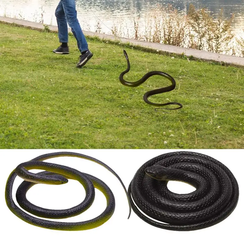 

Snake Pranks For Adults Funny Large Realistic Rubber Snake Prank Props With String And ClipRattlesnake Ornament Life-like toy