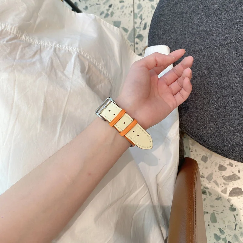 Premium Leather Watch Band - Elegant Retro Bracelet Replacement Strap