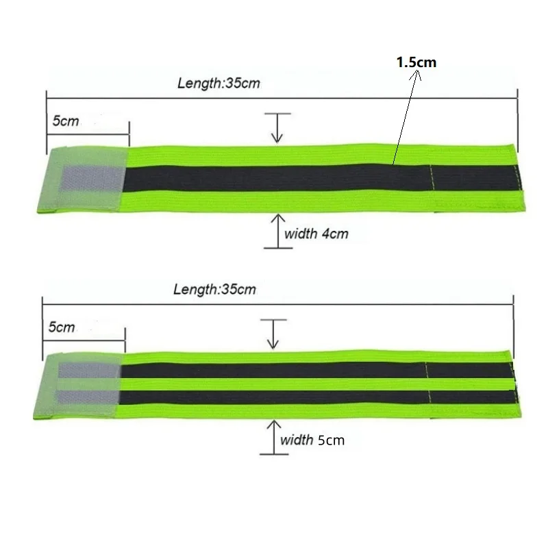 Reflective Straps Elastic Armband Wristband Ankle for Night Sports