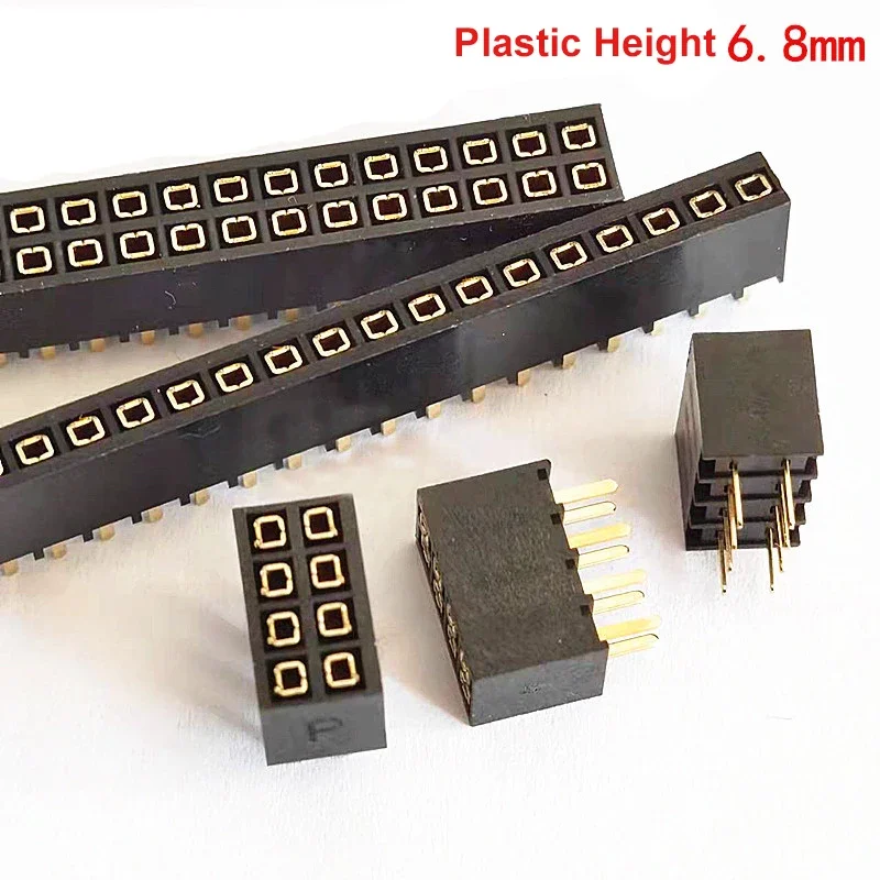 ピノ2/8 P6大4 20pcs 2.54mm Pitch 2x4P 5P 8P 10P 20P 40Pin Straight