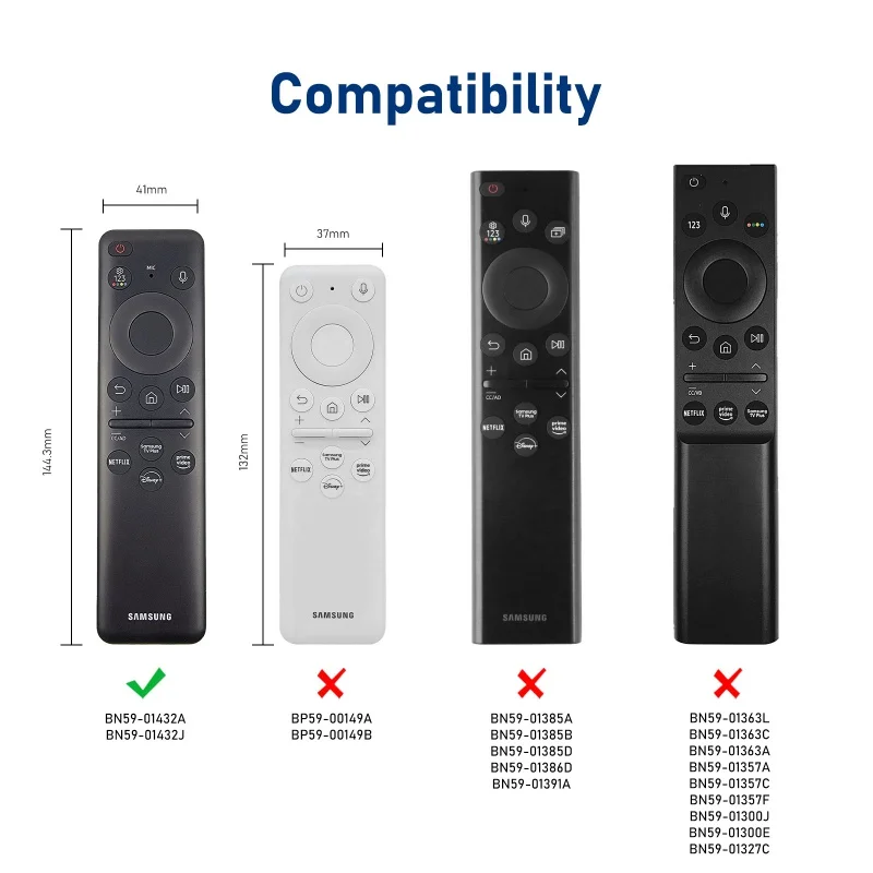 2023 Samsung BN59-01432A Solar Remote Control Silicone Protective Cover Tm2360e Drop-Resistant Protective Cover 2