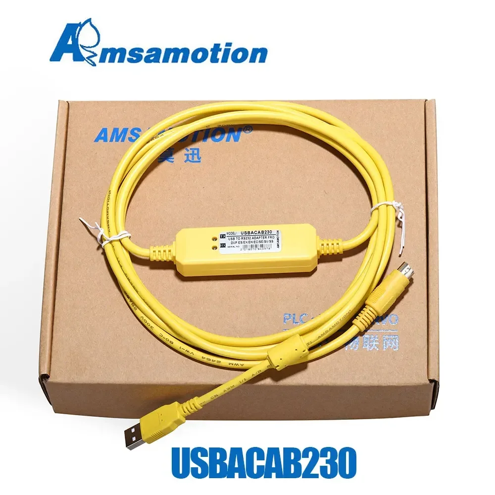 델타 PLC 프로그래밍 케이블용 USBACAB230, USB-RS232 어댑터, USB-DVP ES EX EH EC SE SV SS 시리즈 케이블용