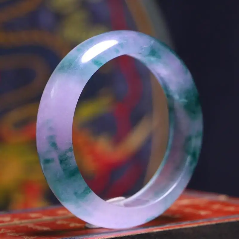 

Ice Floating Flower Jade Bangle Women Fine Jewelry Genuine Myanmar Jadeite With Certificate Burma Jades Stone Bangles Bracelets