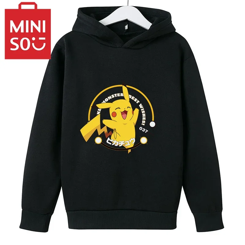 

Модная осенне-зимняя детская толстовка Miniso, Размеры 100-160