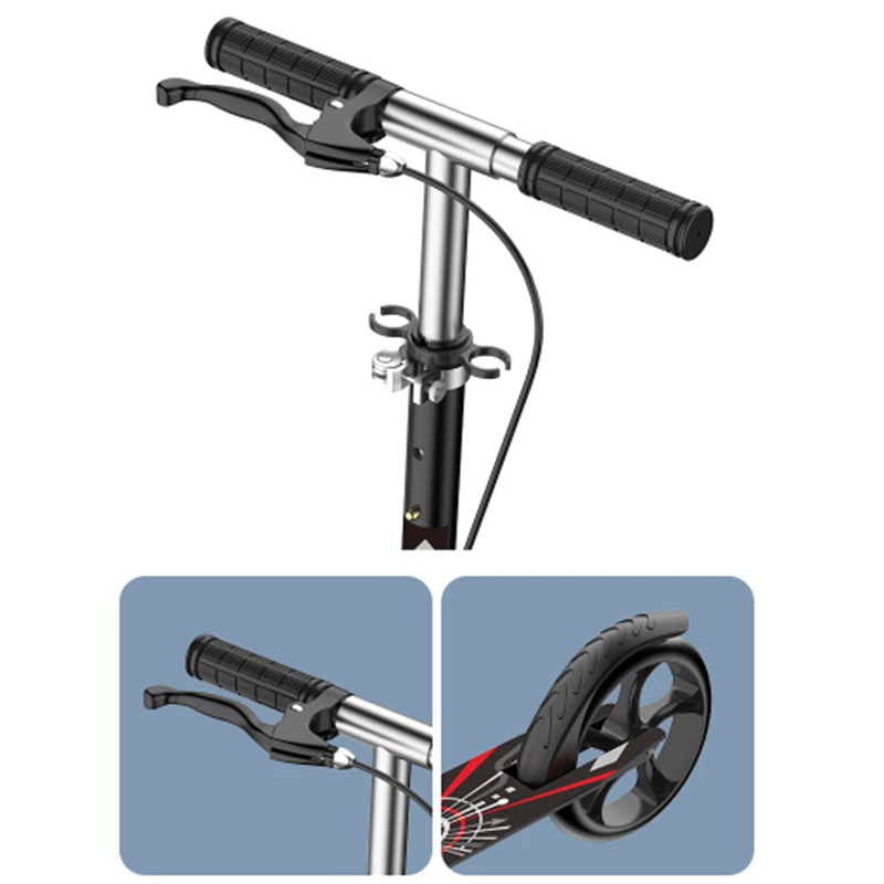 Foldable Two-Wheel Scooter for Children and Teens Adult, City Work School Student, One-Legged Scooter