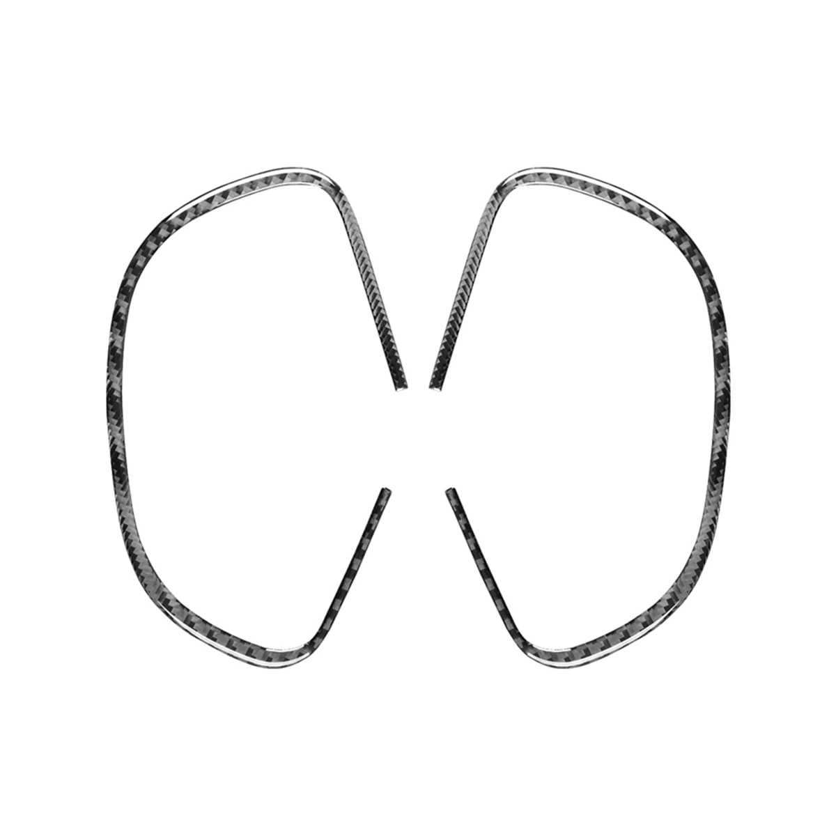 Per Fiat 500L 2014-2017 Soft Carbon Fiber Car Side Air Vent Outlet Cover Trim Sticker Accessori Interni