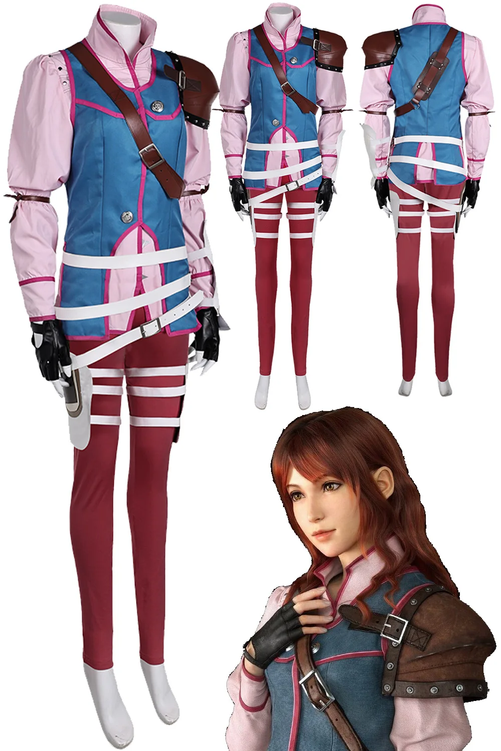 

Оптовая продажа, FF7, костюм для ролевых игр, аниме, фэнтези VII