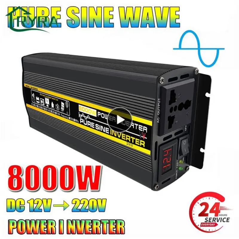 

Pure Sine Wave Inverter 10000W/12000W LED Display Car Inverter Converter Voltage Transformer DC 12/24/ /60V TO 220V 110V