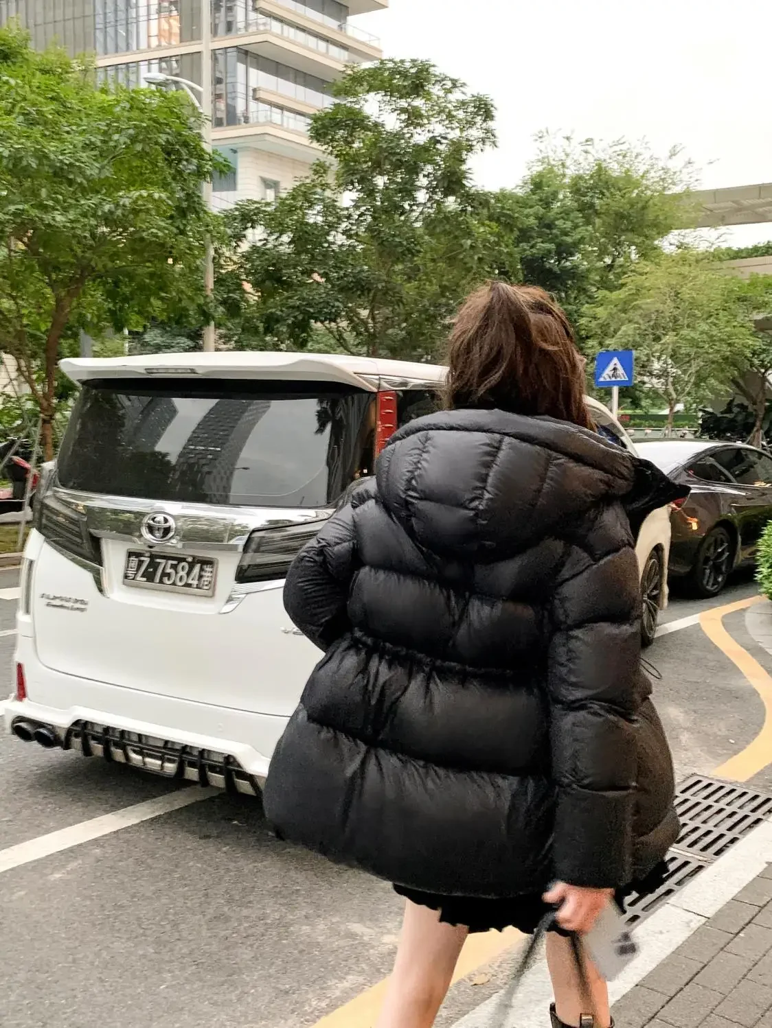 女性のための韓国のダックダウンコート,厚くて暖かいジャケット