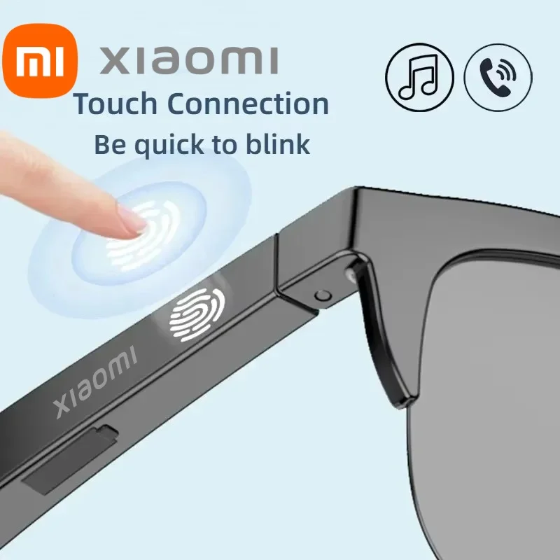 Xiaomi Mijia Smart Sunglasses - Bluetooth Audio Glasses with HIFI Sound, Blue Light Protection, UV Protection, Waterproof Design