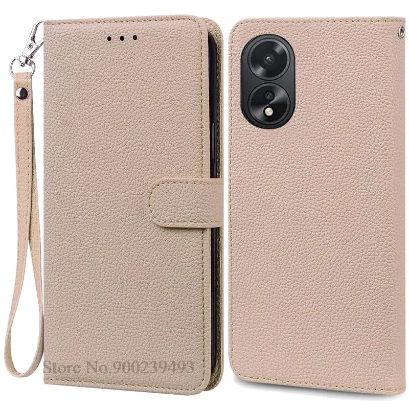 Leather Flip Wallet Phone Case with Silicone Cover - Elegant Design
