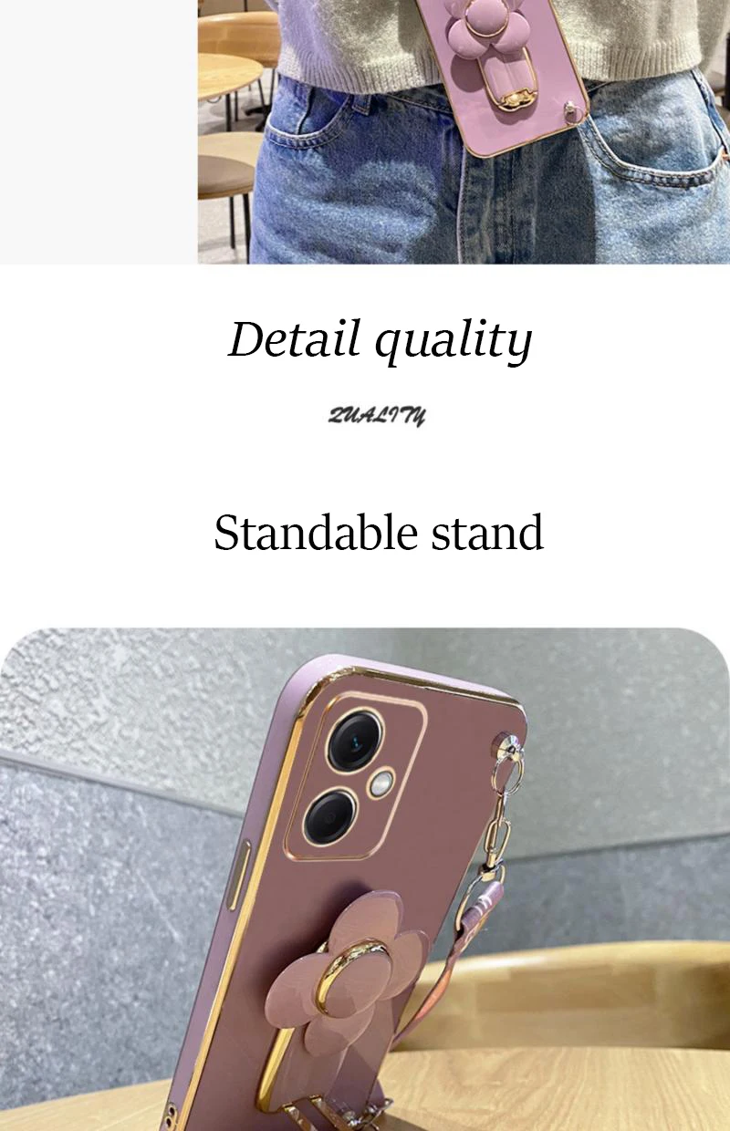 Coque avec support de moulin à vent rotatif, étui avec lanière pour iPhone 14 11 Pro 13 12 Mini 8 7 6 6S Plus 10 X Xr Xs Max SE 2020_voghion.com