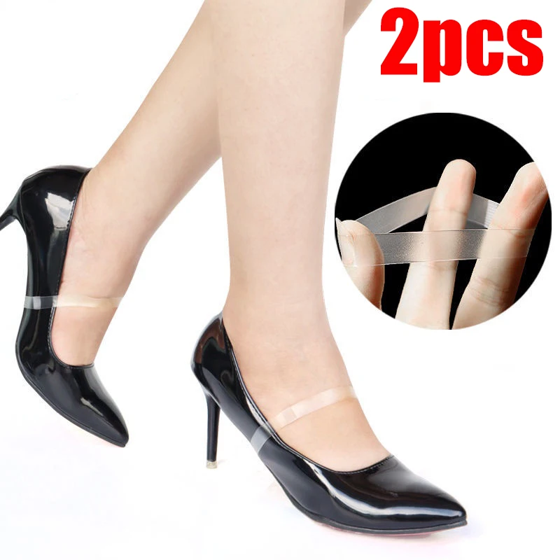 Yueser Cinghie Scarpe Trasparenti, 20 Paia Cinghie Per Scarpe Tacchi Alti Antiscivolo Rimovibili Trasparenti,Tacchi Alti Accessori Per Scarpe - Foto 12